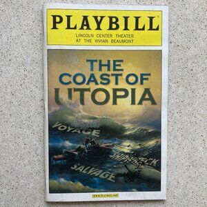 MARTHA PLIMPTON (Only) Signed Playbill THE COAST OF UTOPIA 2006 DAVID HARBOUR